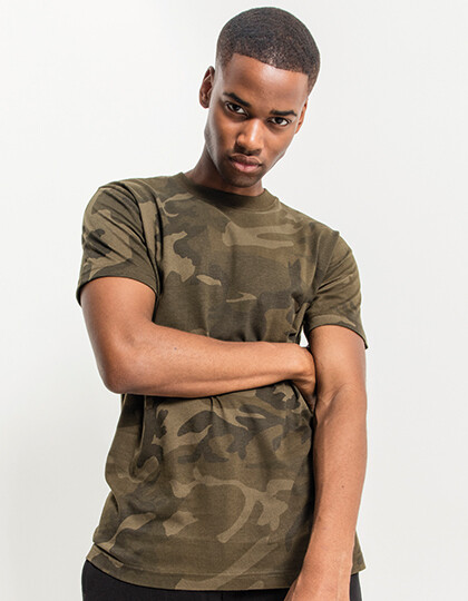 Camo Round Neck Tee