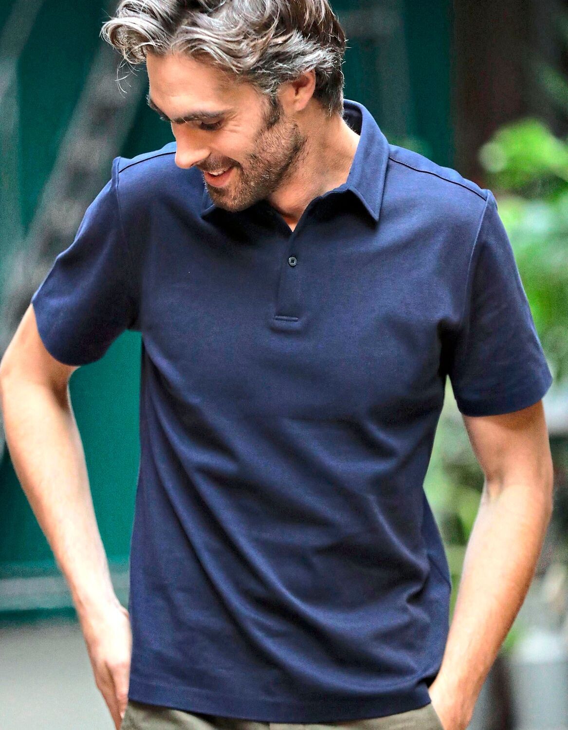 Men's Mercerised Jersey Polo Shirt Relax Oscar
