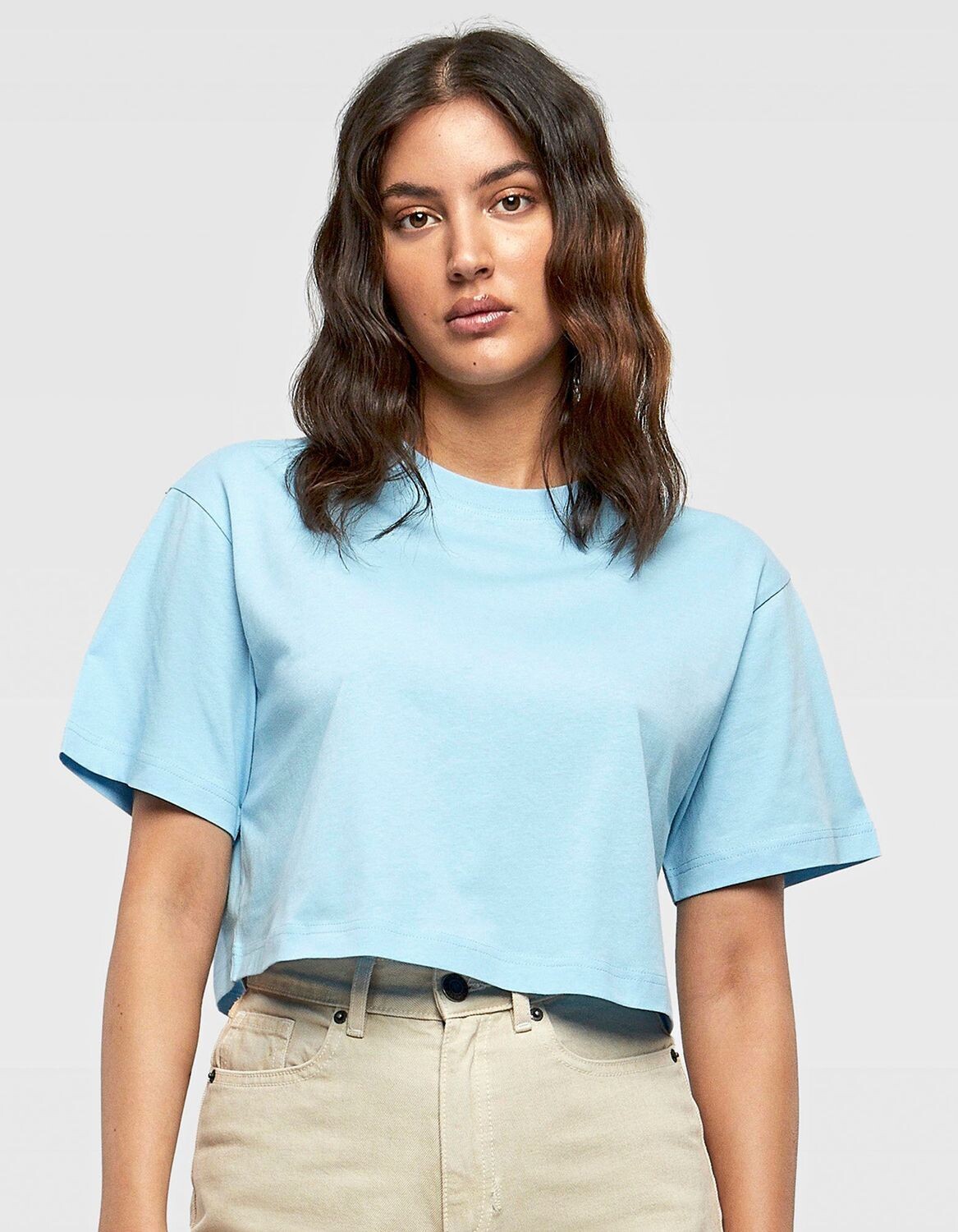 Maglietta corta oversize da donna