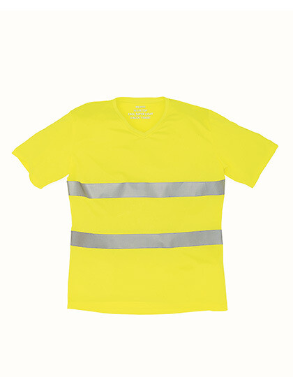 Camiseta Hi-Vis Top Cool Super Light con cuello en V