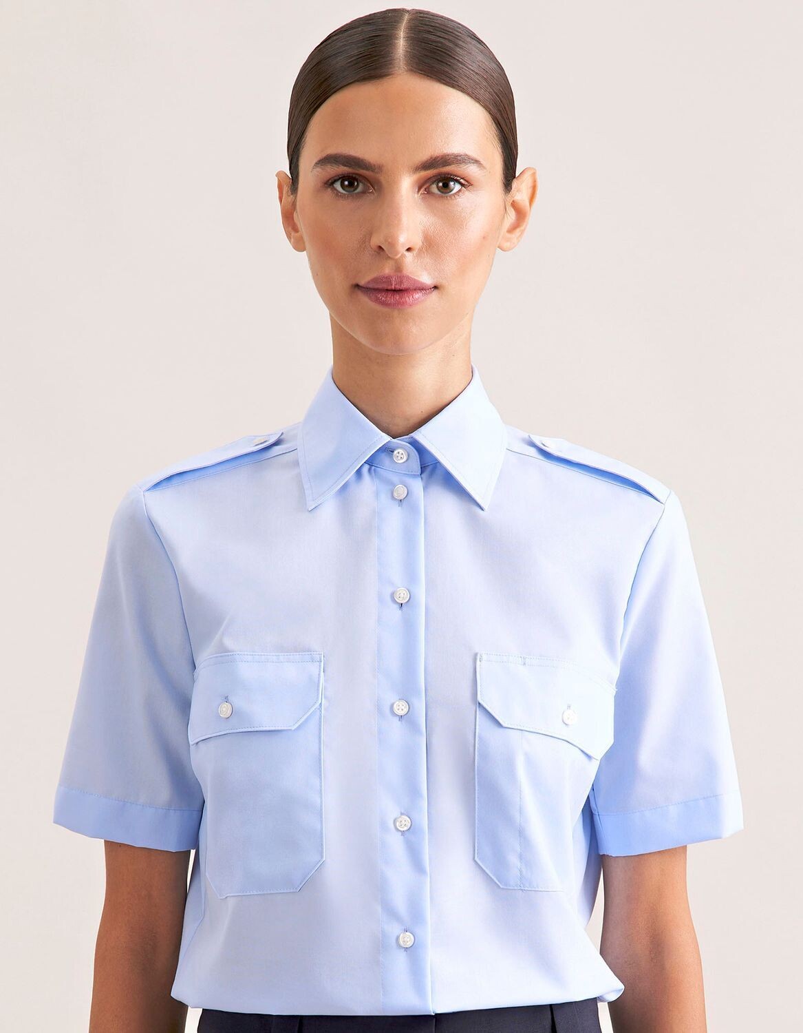 Women's Pilot Blouse Regular Fit Shortsleeve