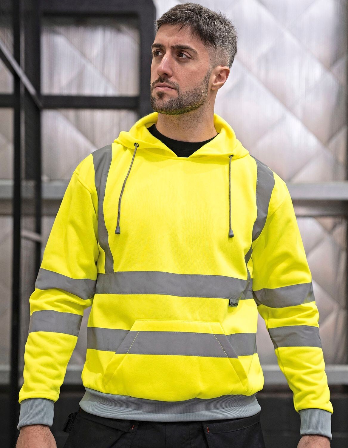 Felpa con cappuccio Hi-Vis Workwear Cork