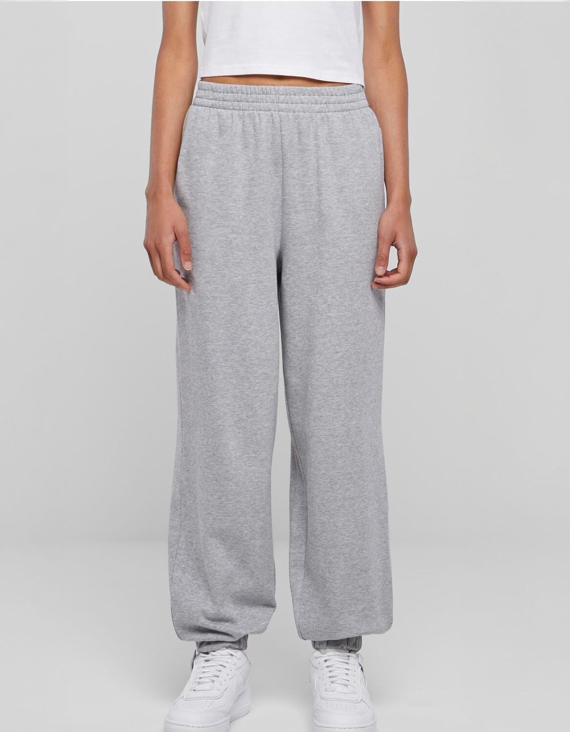 Pantaloni felpati a vita alta da donna
