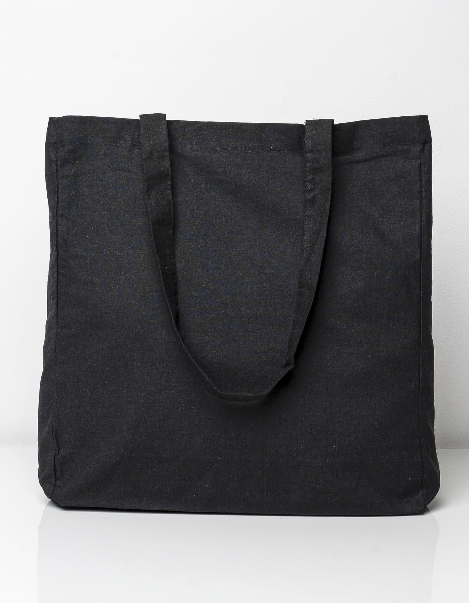 Cotton Bag Side Fold Long Handles