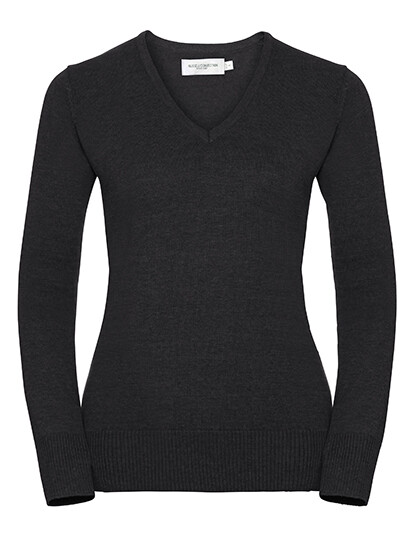 Ladies' V-Neck Knitted Pullover