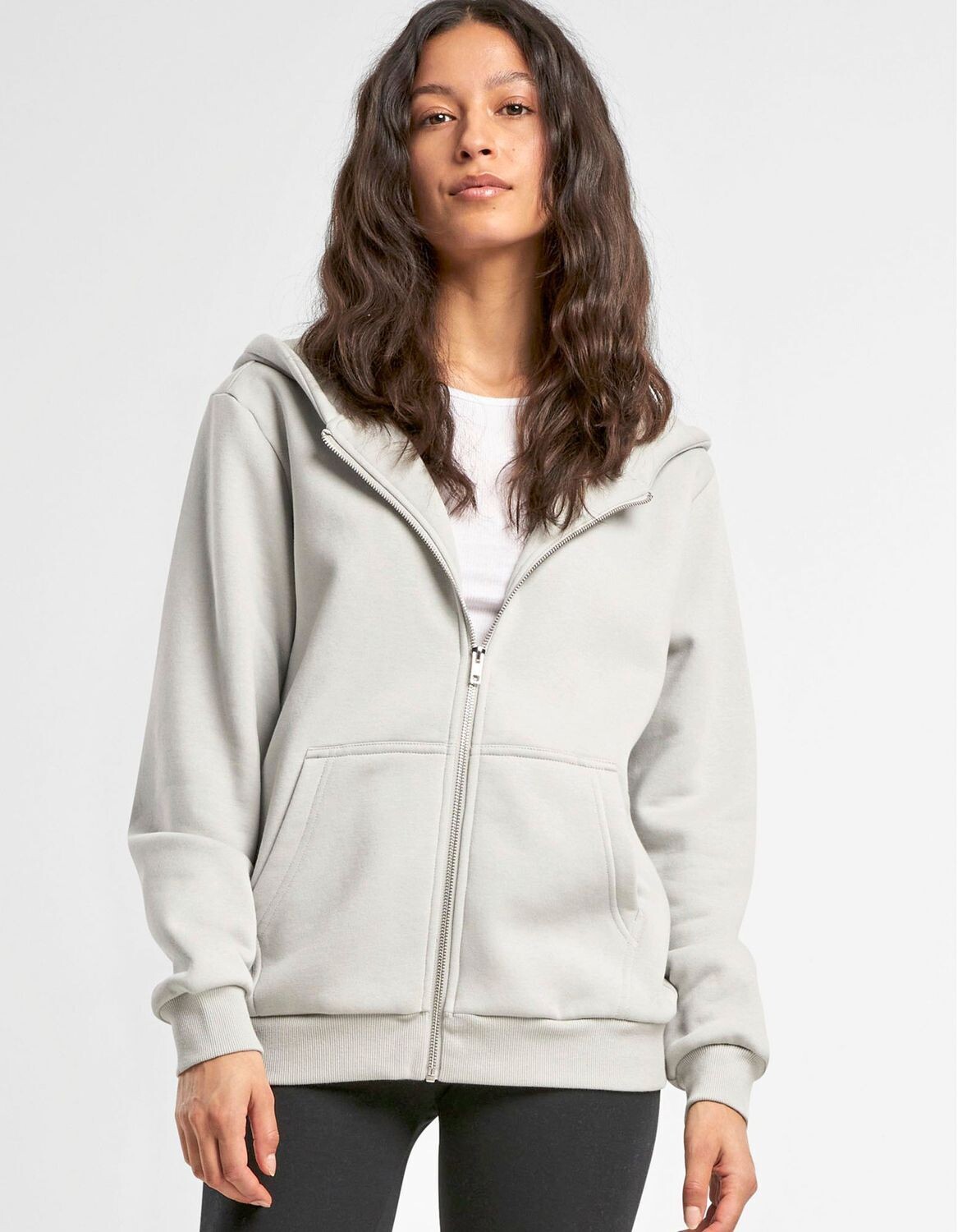 Felpa da donna con cappuccio e zip
