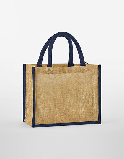 Borsa midi in juta inamidata al naturale