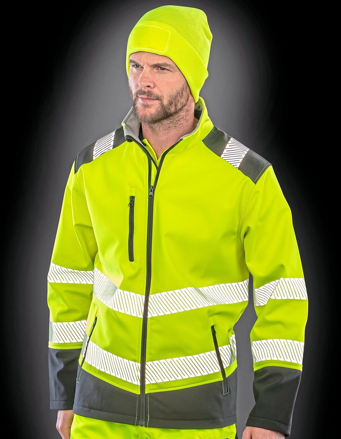Printable Ripstop Safety Softshell Jacket