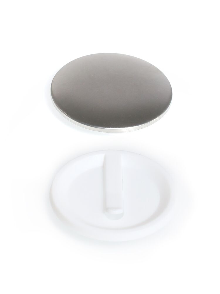 100 round buttons 50mm with clip