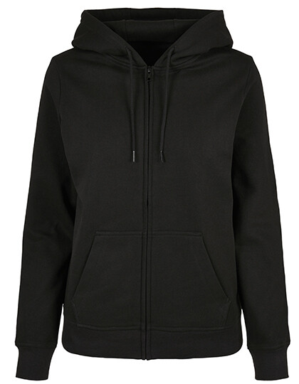 Felpa con cappuccio Basic Zip da donna