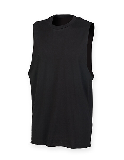 Men's High Neck Slash Armhole Vest