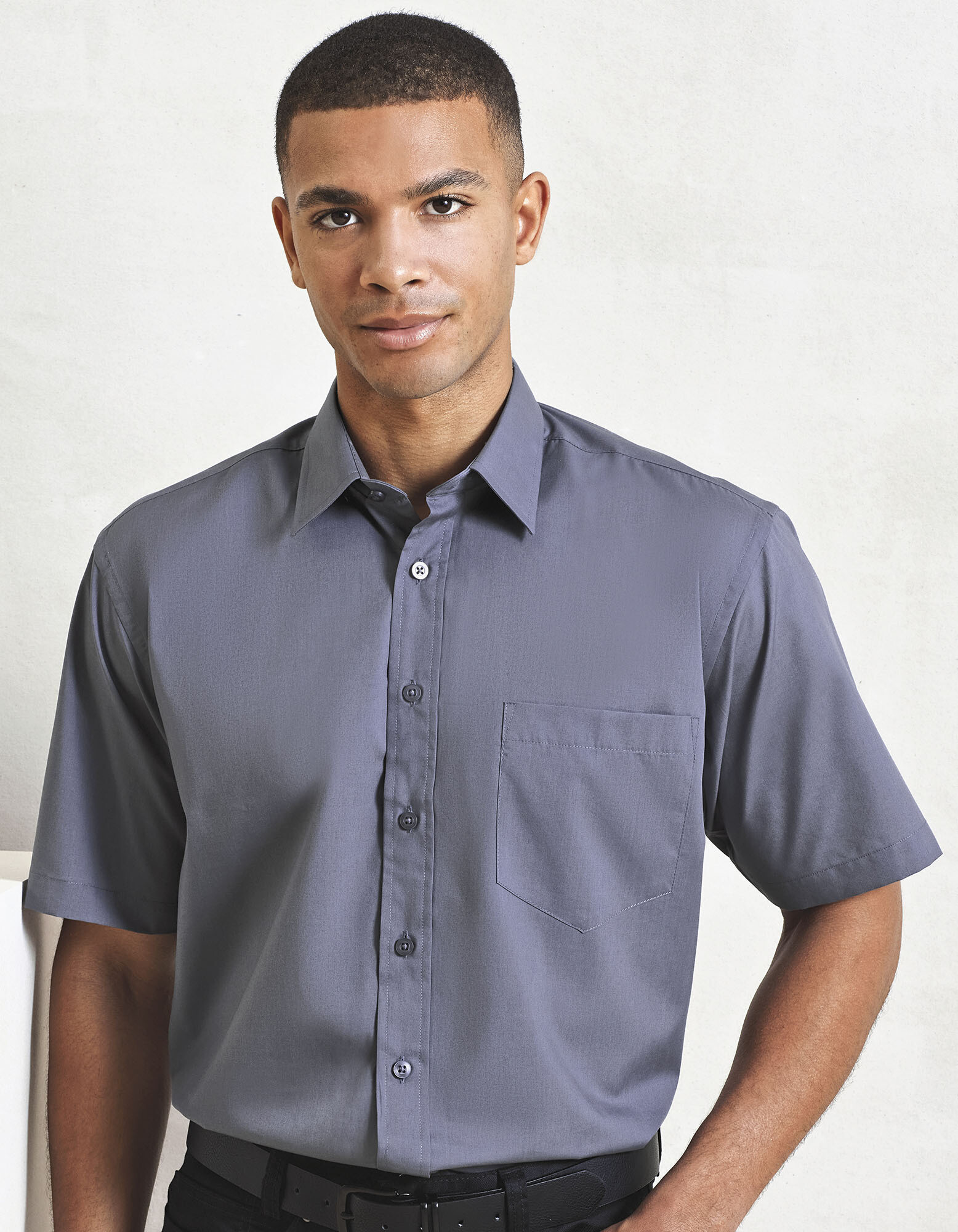Men's Poplin Short Sleeve Shirt
