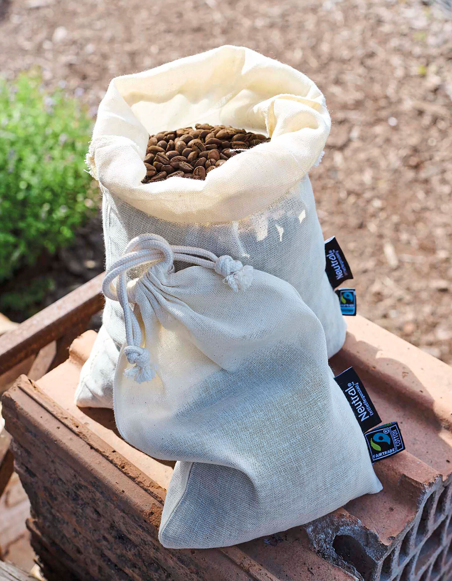 Cotton Bag With Drawstrings (5 Pieces)