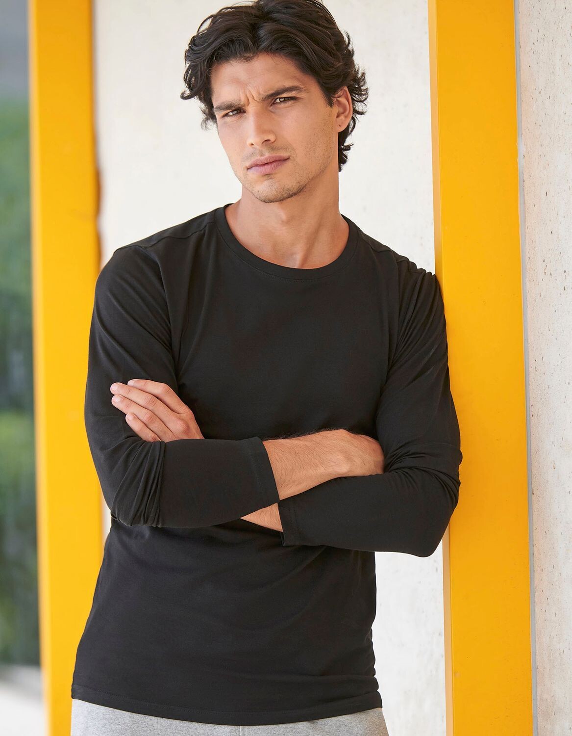 Feel Good Uomo - T elasticizzata a maniche lunghe