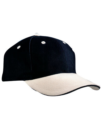 6-panel sandwich cap