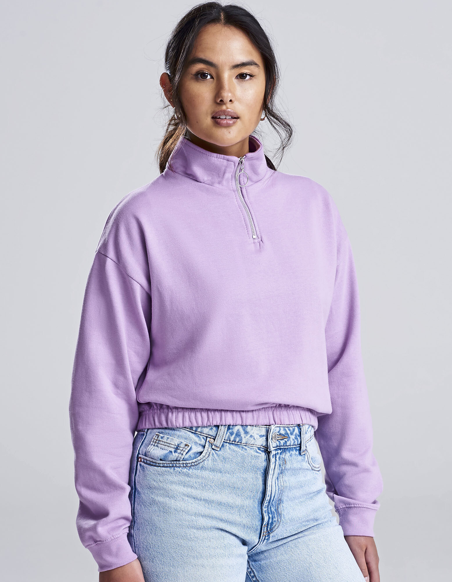 Women's Cropped 1/4 Zip Sweat