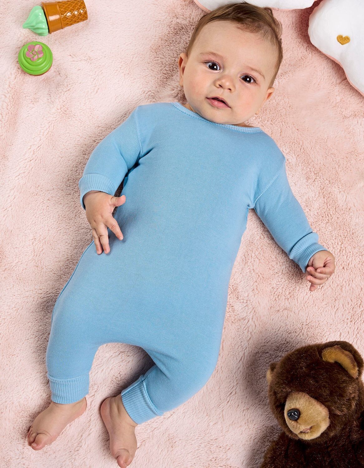 Playsuit per neonato a maniche lunghe