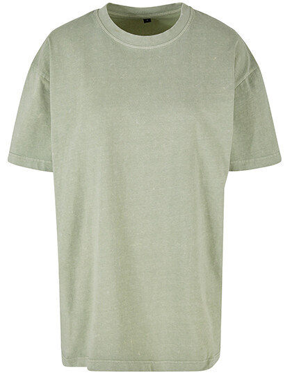 Maglietta da donna oversize con lavaggio acido