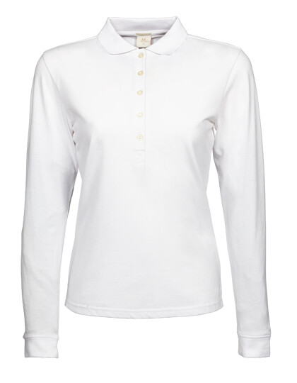 Women’s Luxury Stretch Long-Sleeved Polo Shirt