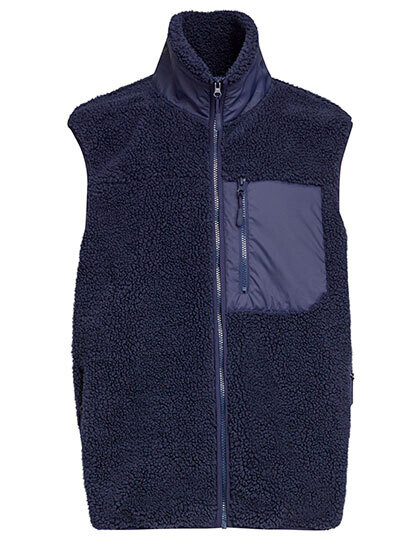 Gilet in sherpa accoppiato