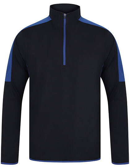 Midlayer adulto con 1/4 di zip e pannelli a contrasto