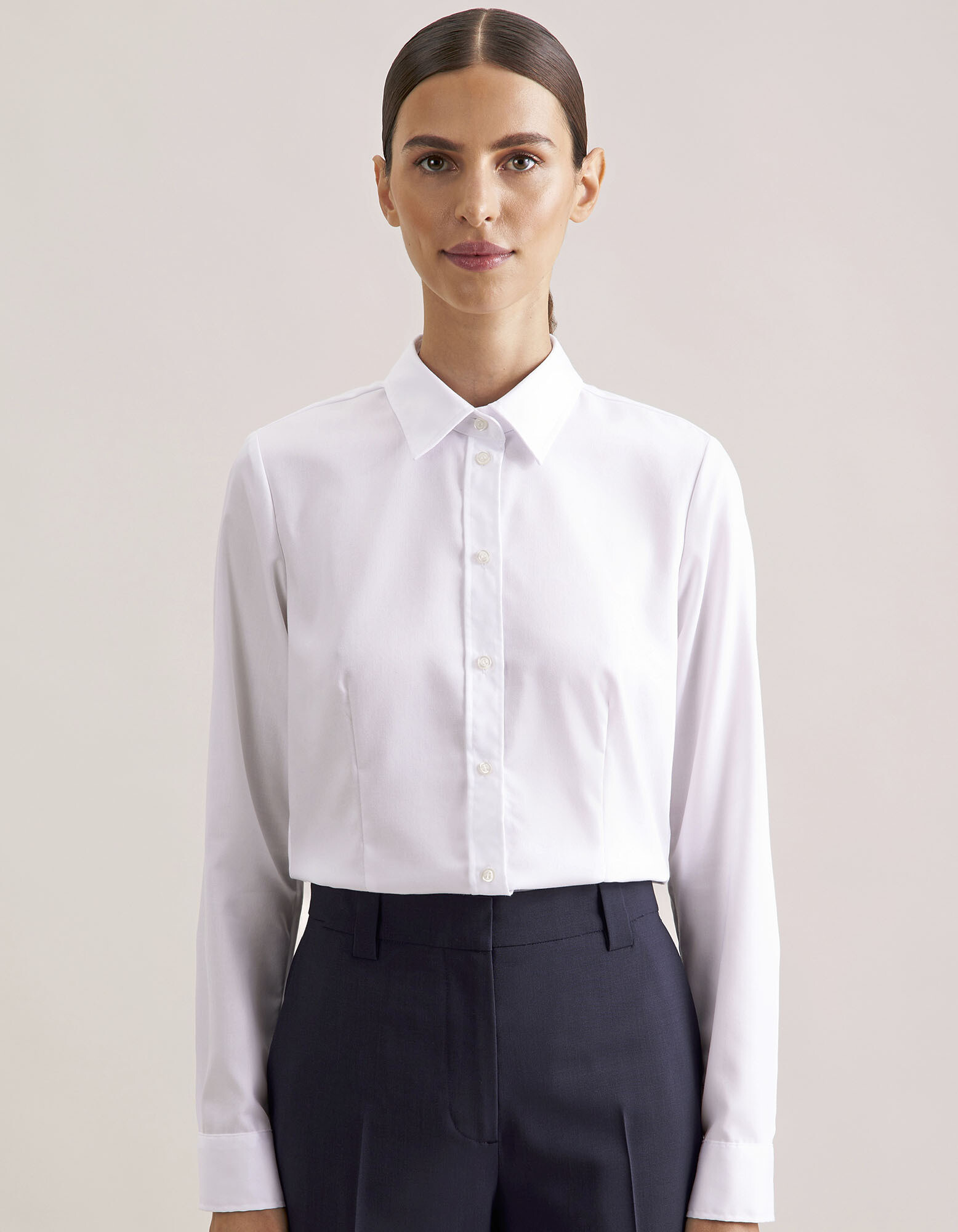 Women´s Blouse Regular Fit Fine Twill Longsleeve