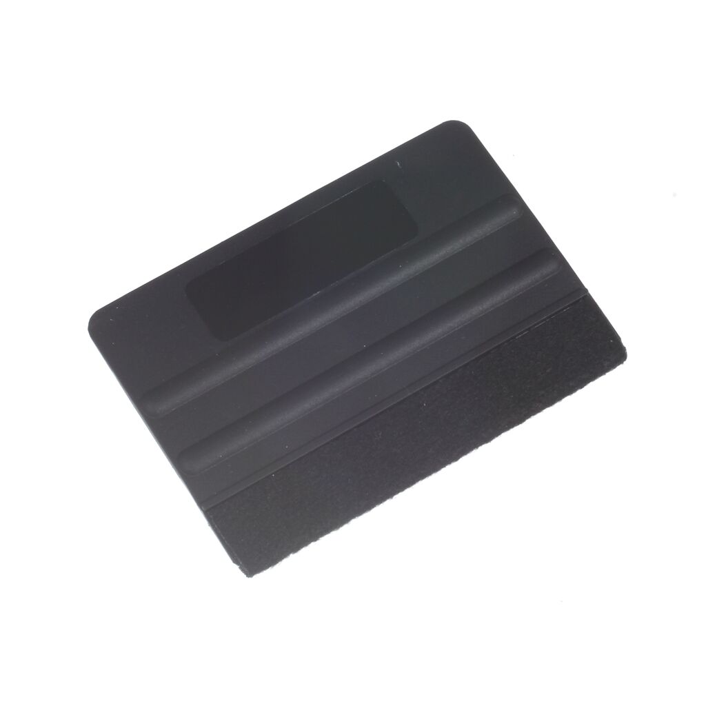 Plastic squeegee small with felt edge - PREMIUM