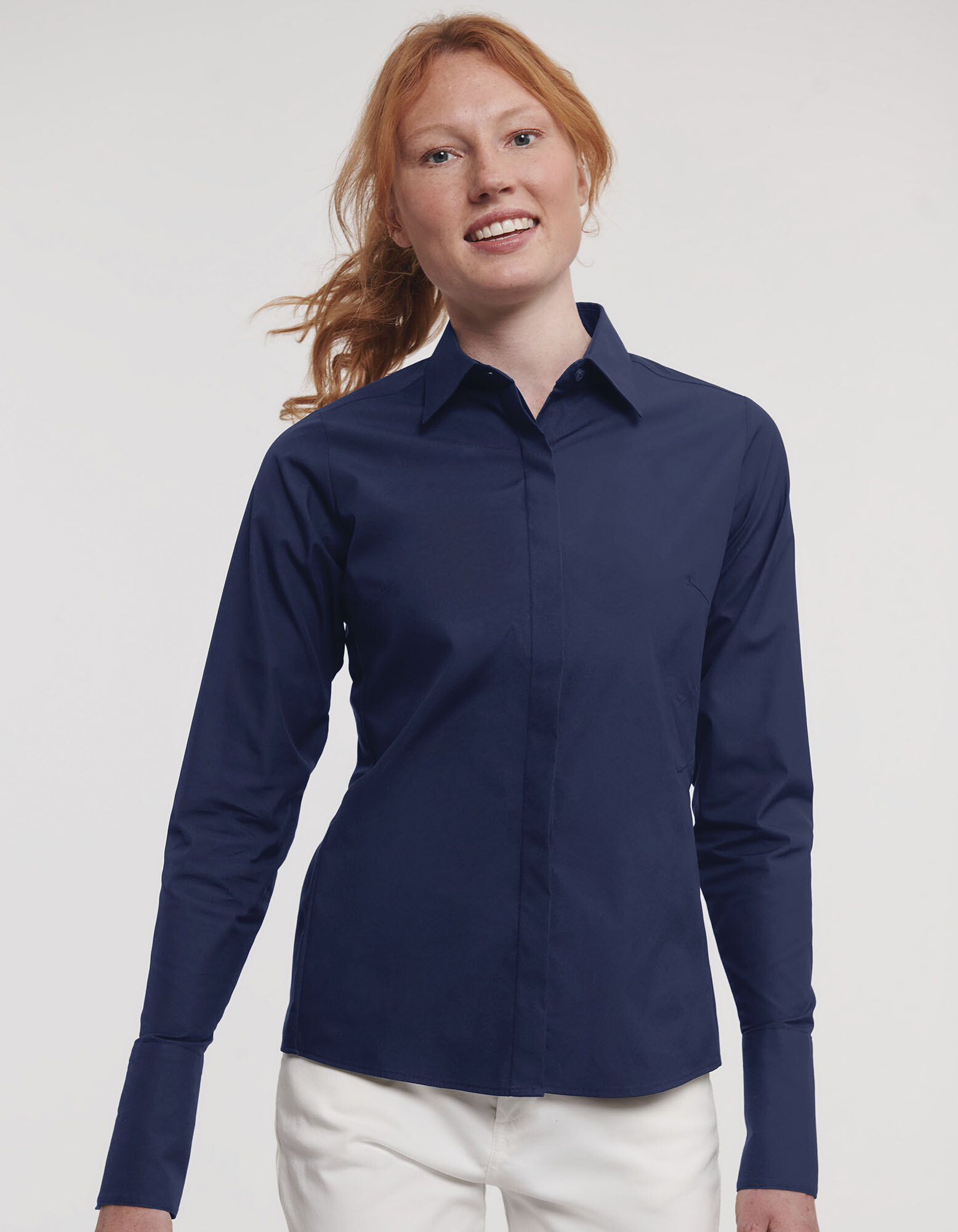 Ladies' Long Sleeve Fitted Ultimate Stretch Shirt