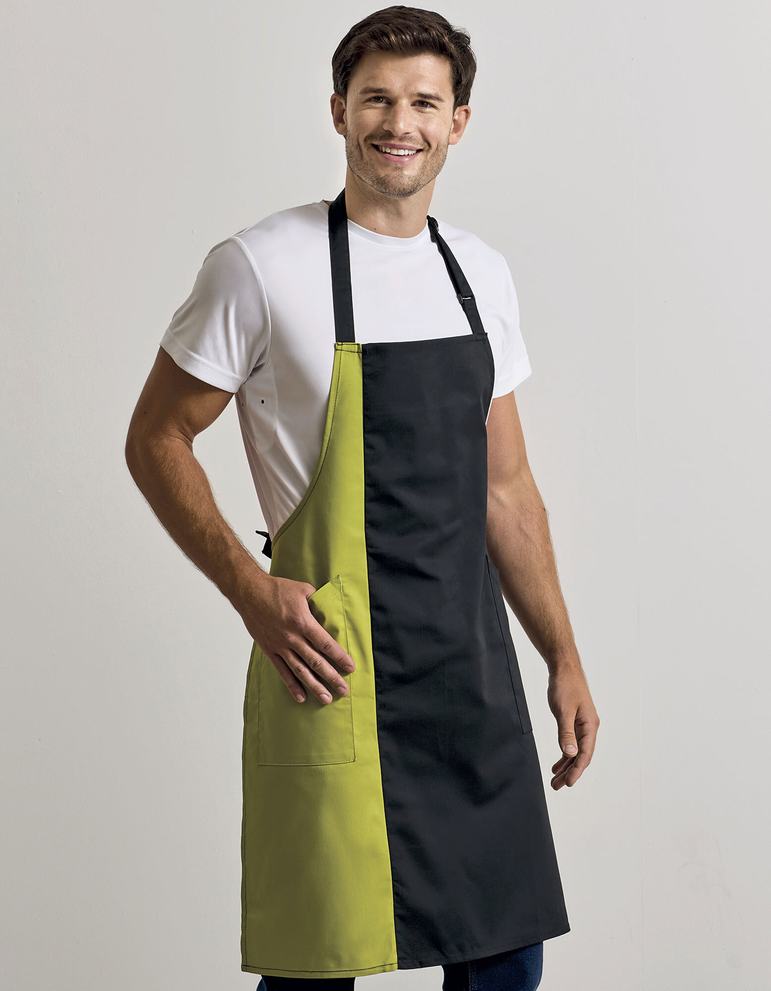 Colours Collection Contrast Bib Apron