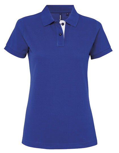 Polo da donna Classic Fit a contrasto