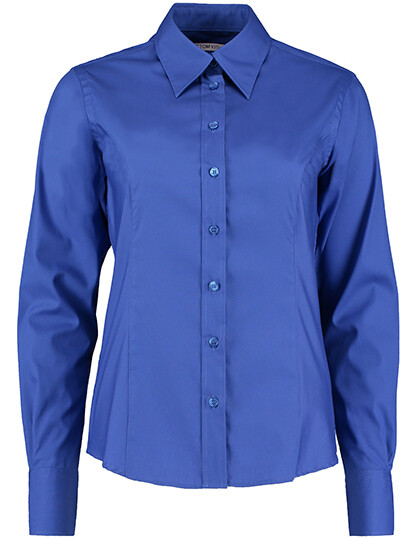 Chemise Oxford pour femme, coupe ajustée, à manches longues, style professionnel