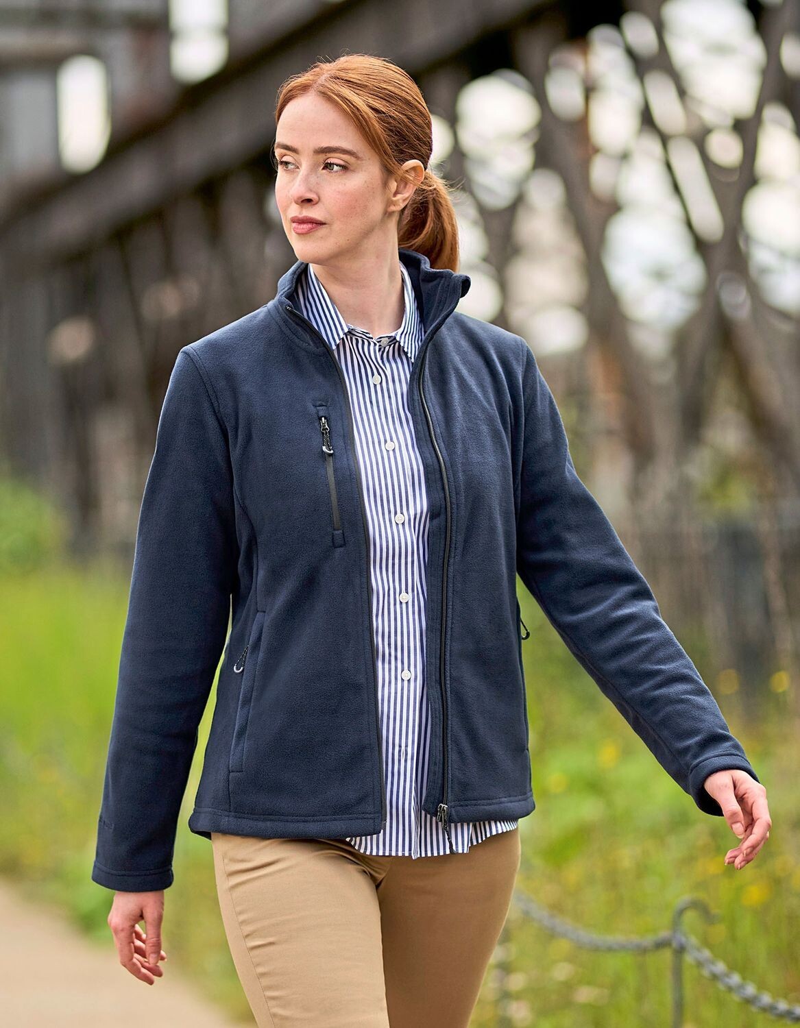 Honestly Made Recycled Womens Full Zip Fleece