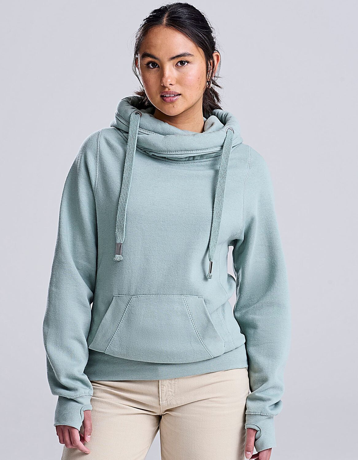 Cross Neck Hoodie
