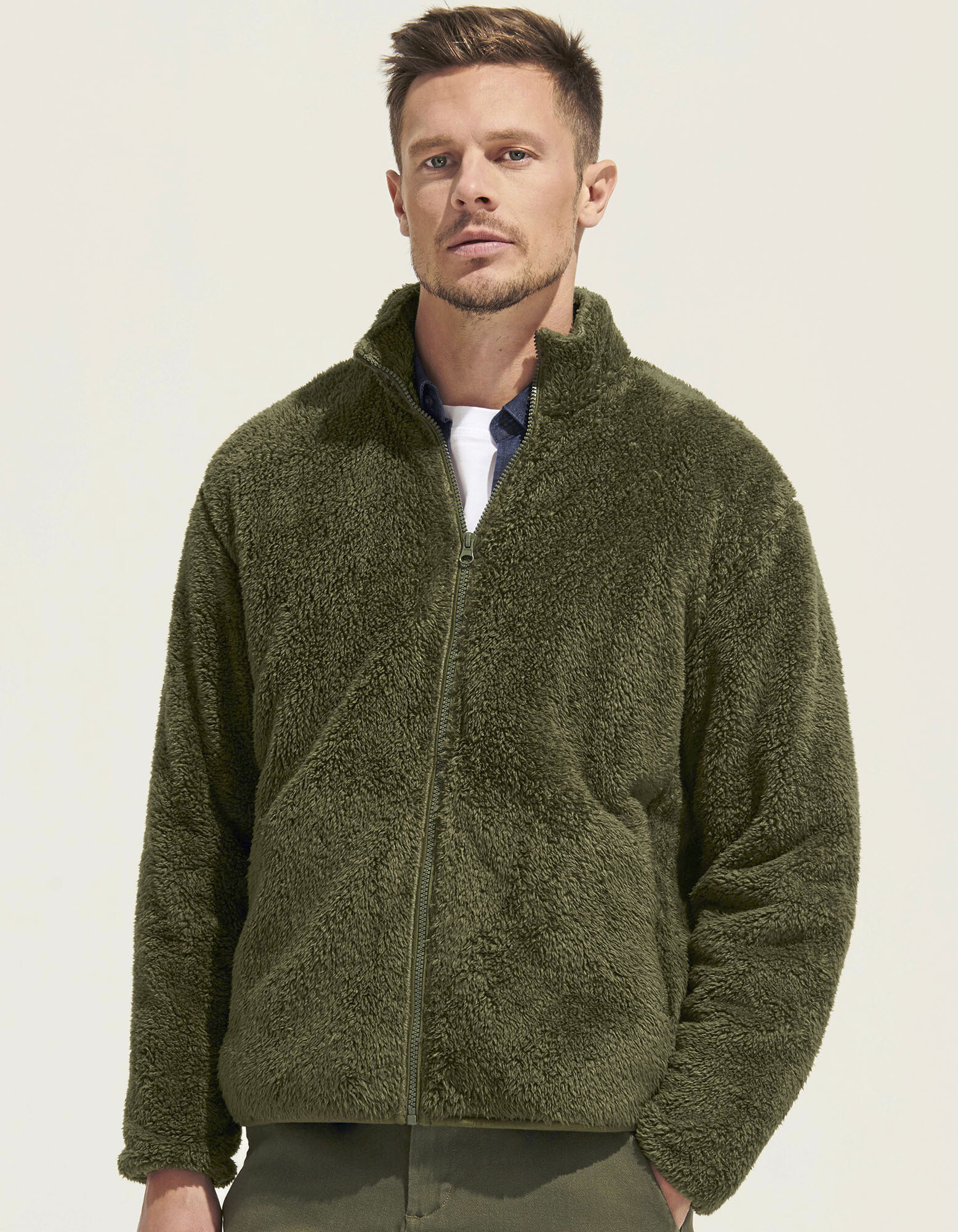 Unisex Fleece Zip Jacket Finch