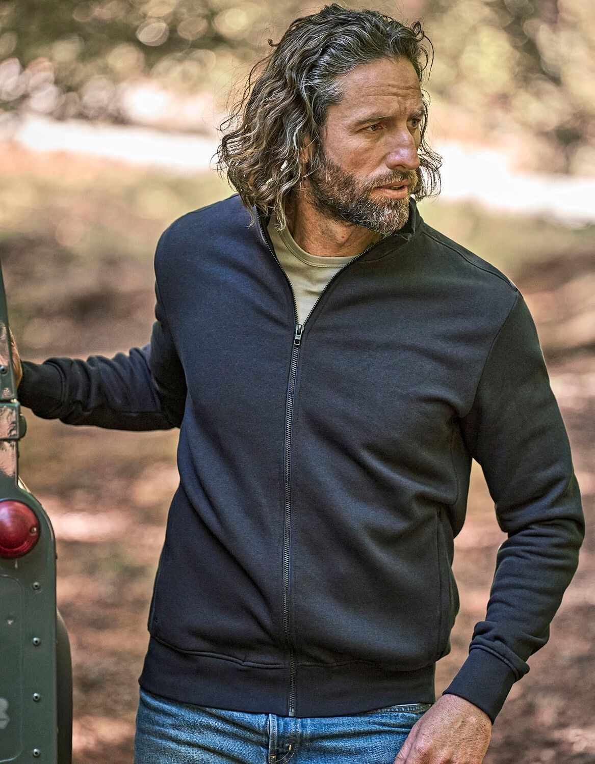 Full zip sweat cardigan
