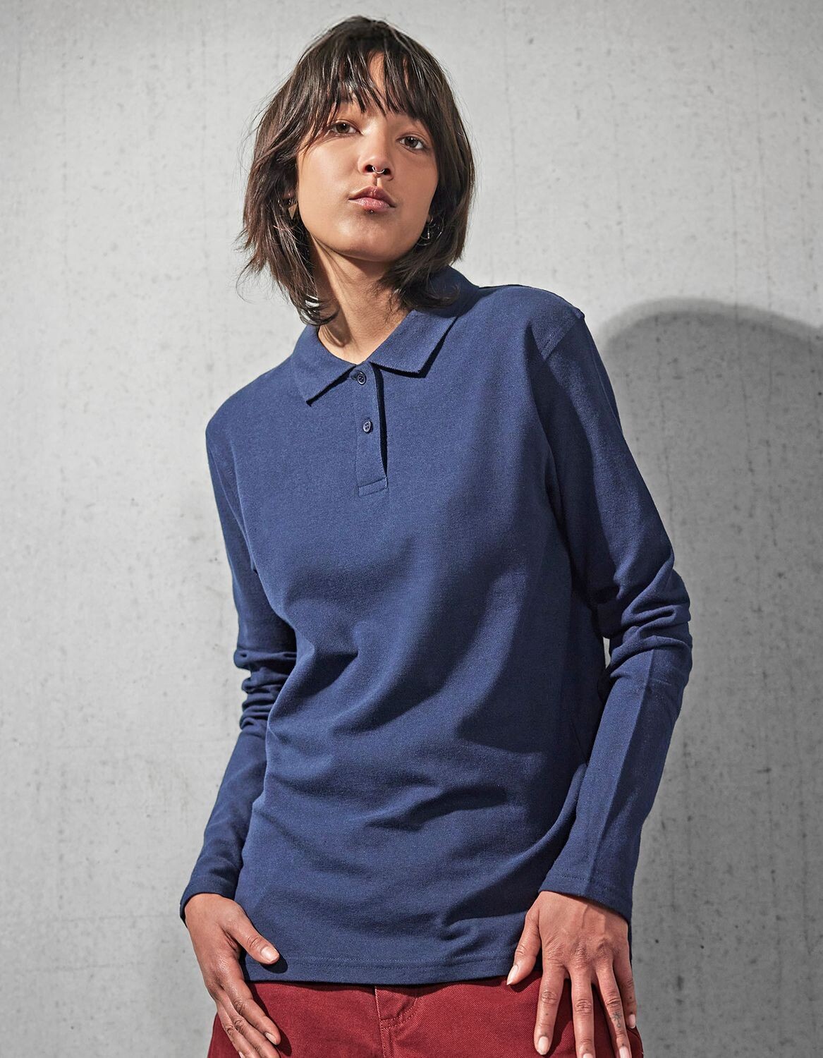 Polo donna a maniche lunghe ID.001