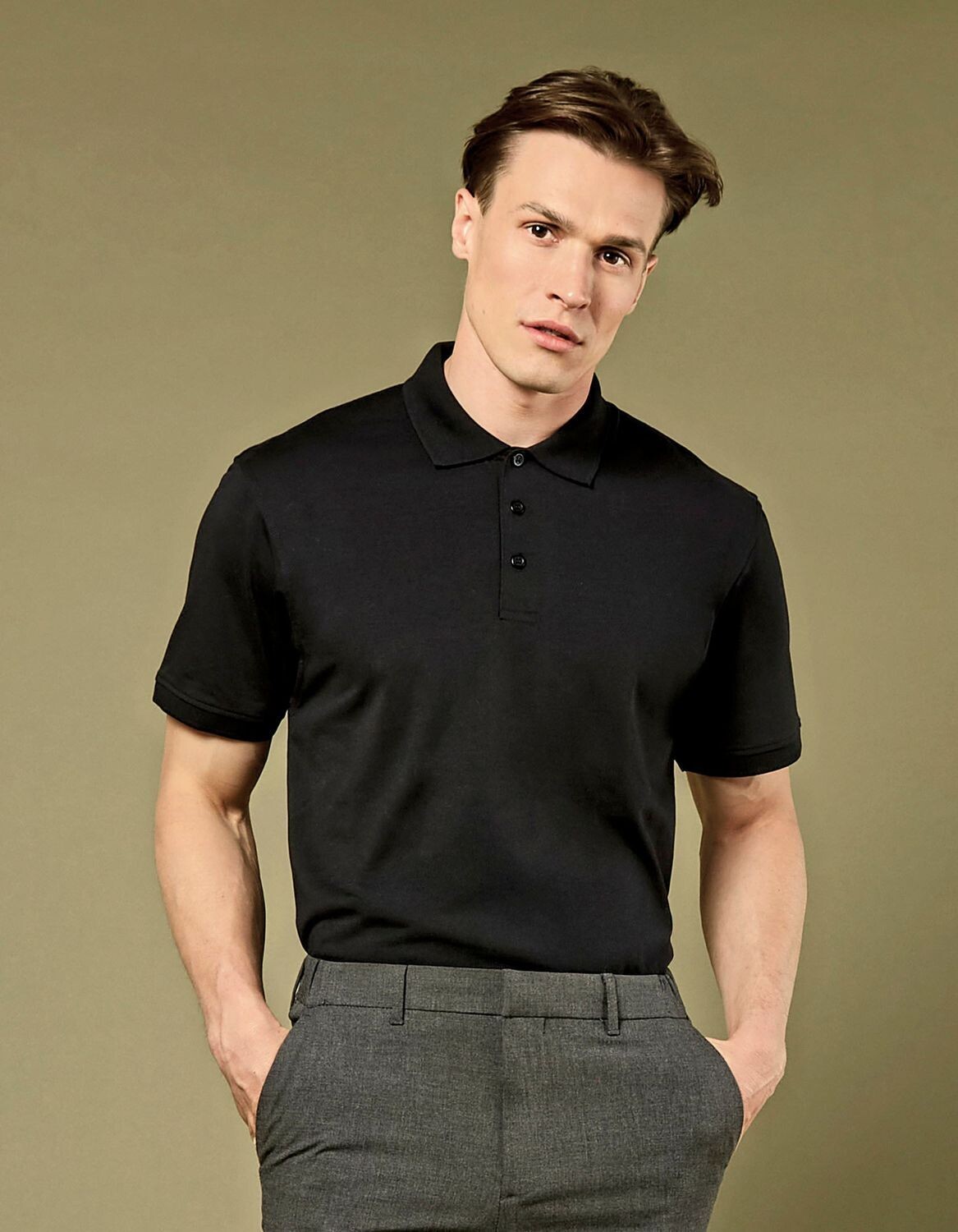 Polo in jersey Superwash® 60° dal taglio regolare