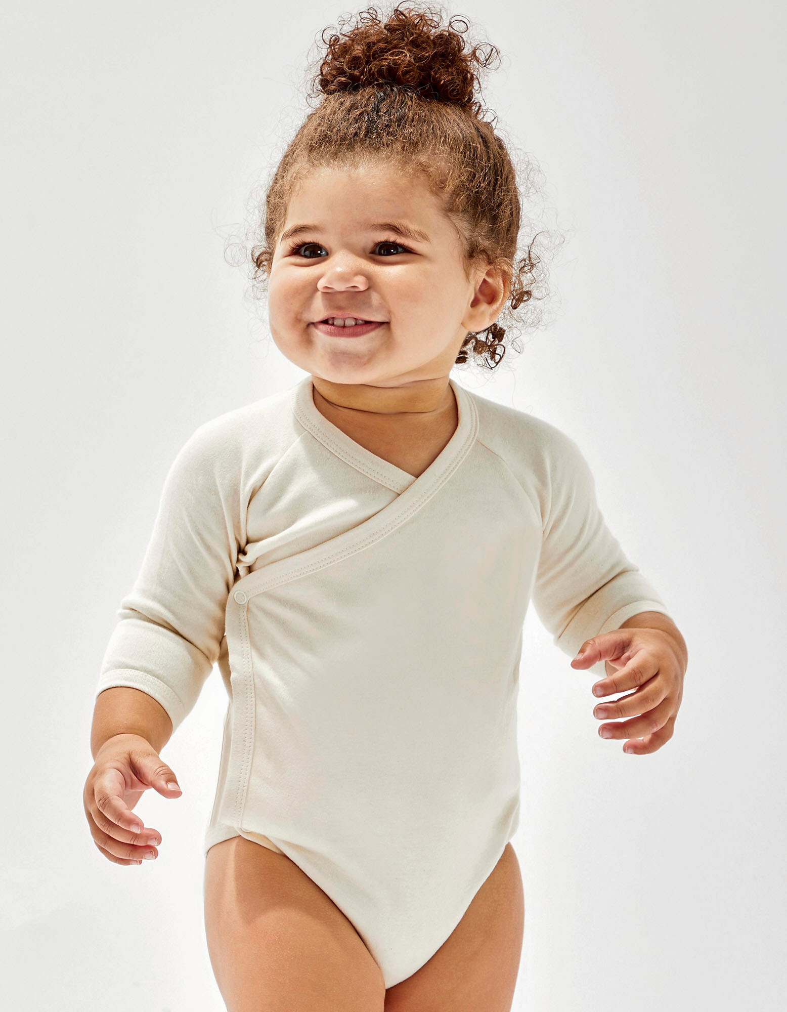 Baby Long Sleeve Kimono Bodysuit