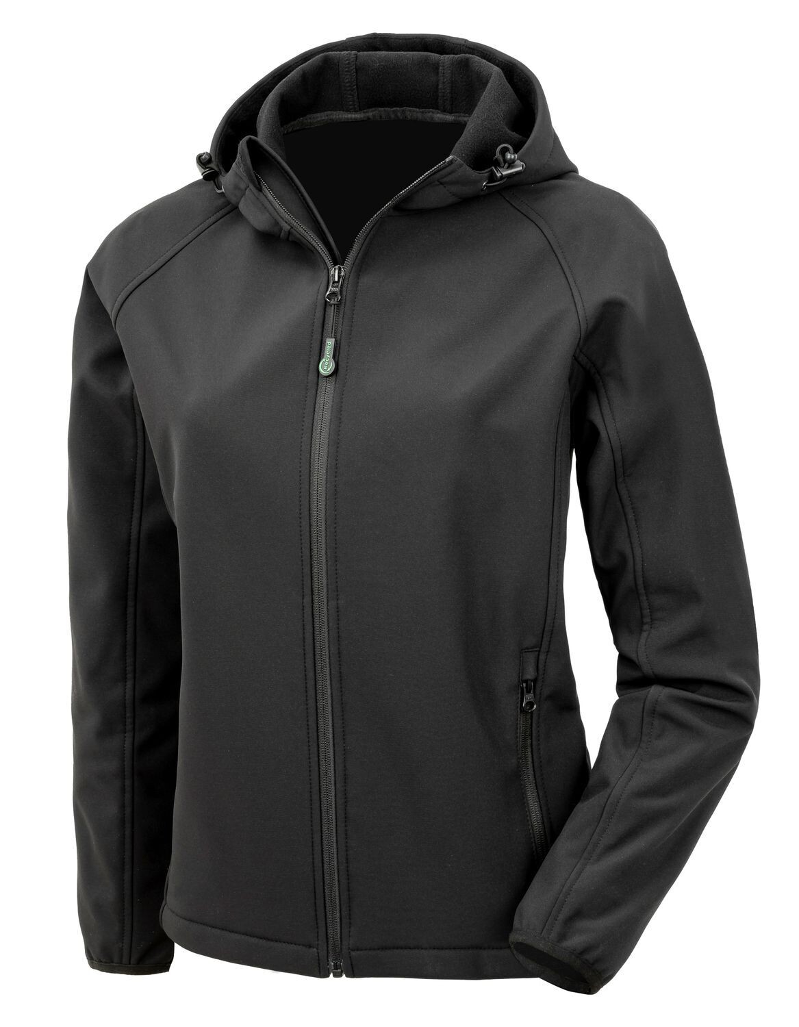 Giacca Softshell con cappuccio stampabile a 3 strati riciclato da donna