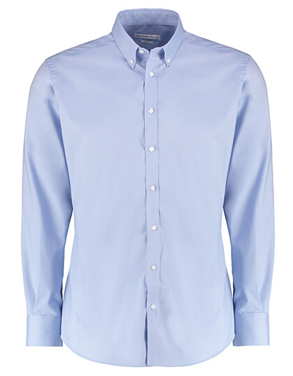 Camicia da uomo Slim Fit Stretch Oxford a manica lunga