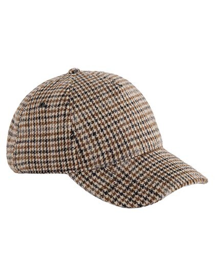 Wool Blend Check Cap
