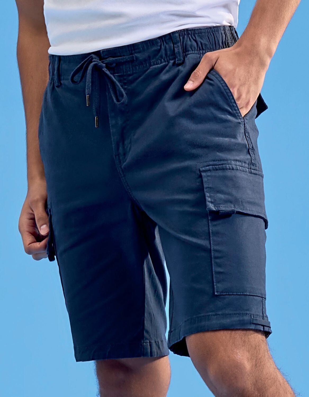 Men's Drawstring Cargo Utility Shorts