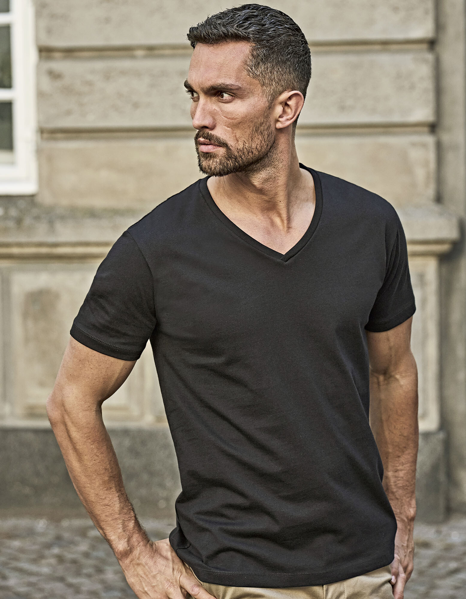Fashion V-Neck Sof Tee