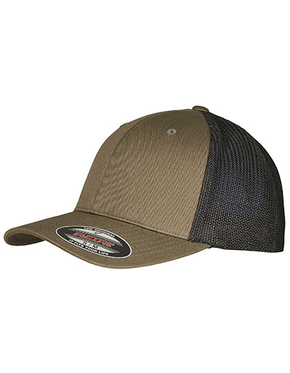 Cappellino Flexfit Trucker in rete riciclata