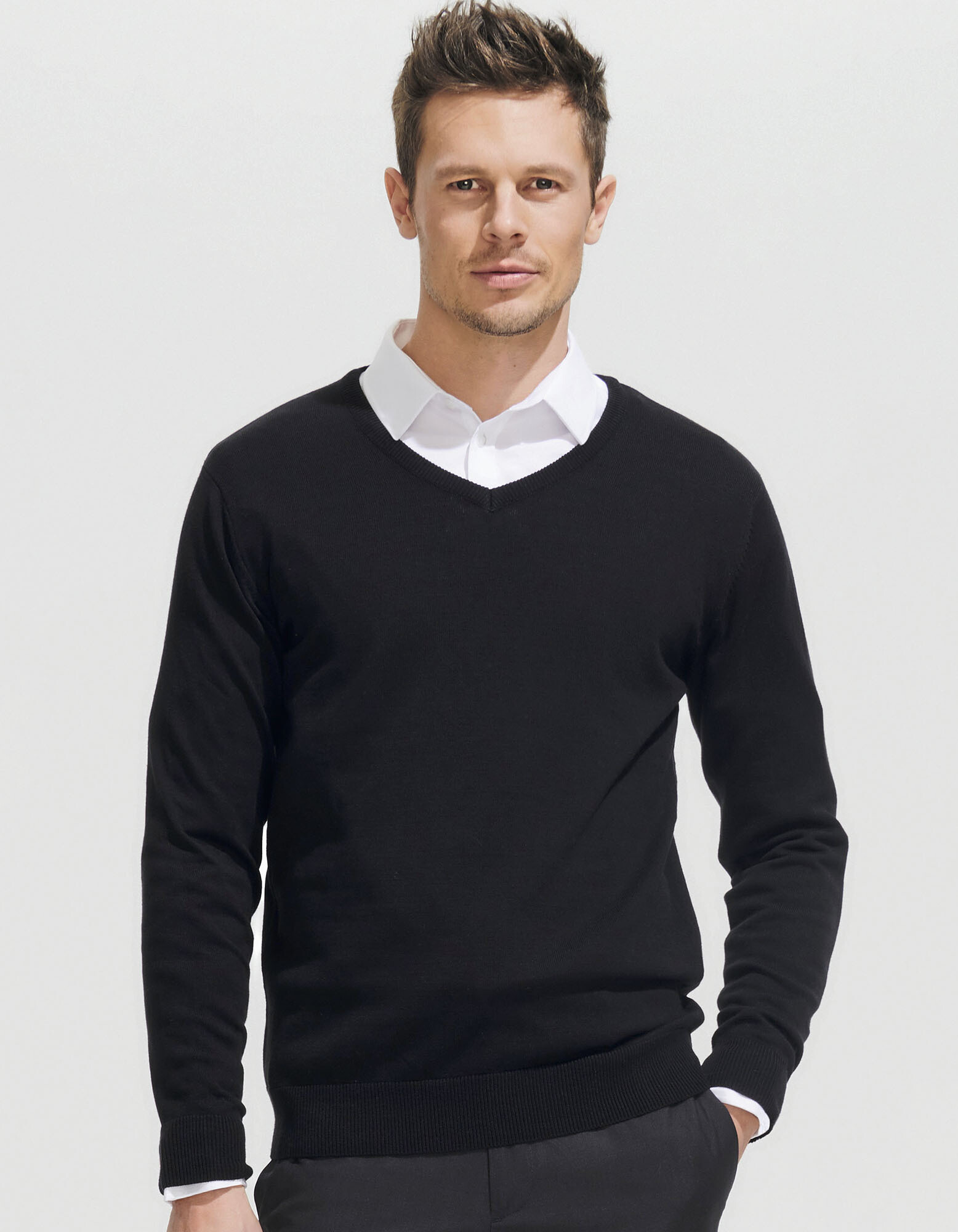 Men's V-Neck Sweater Galaxy