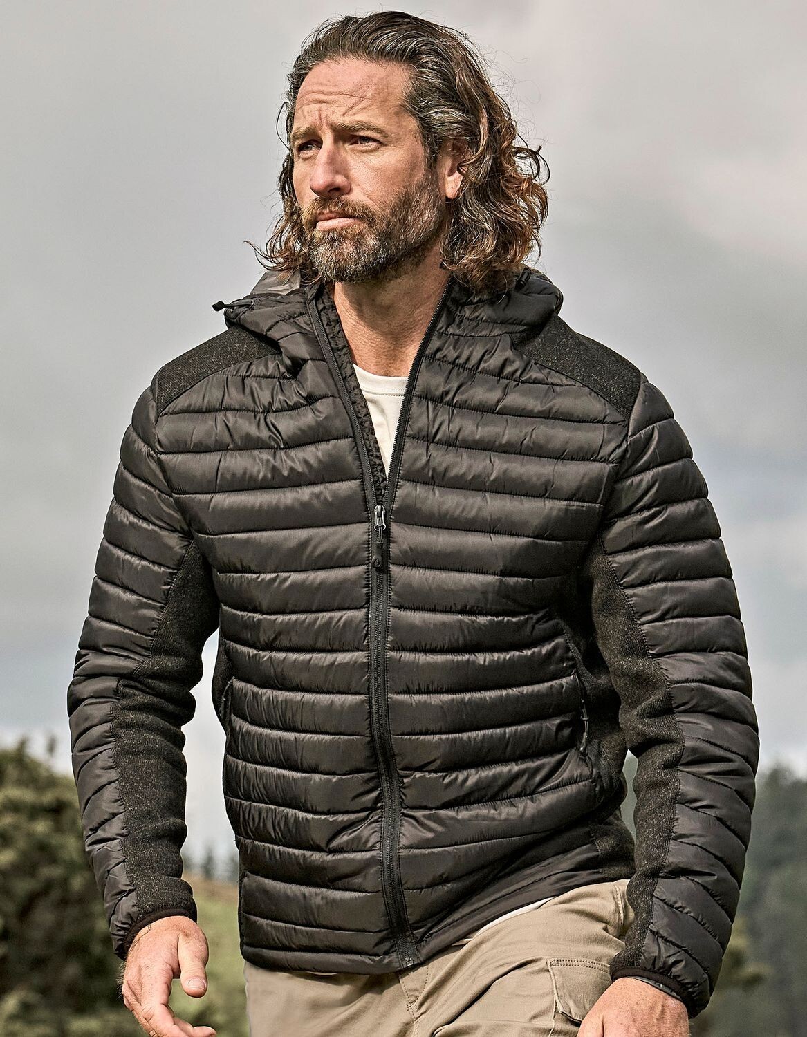 Giacca da uomo con cappuccio Outdoor Crossover
