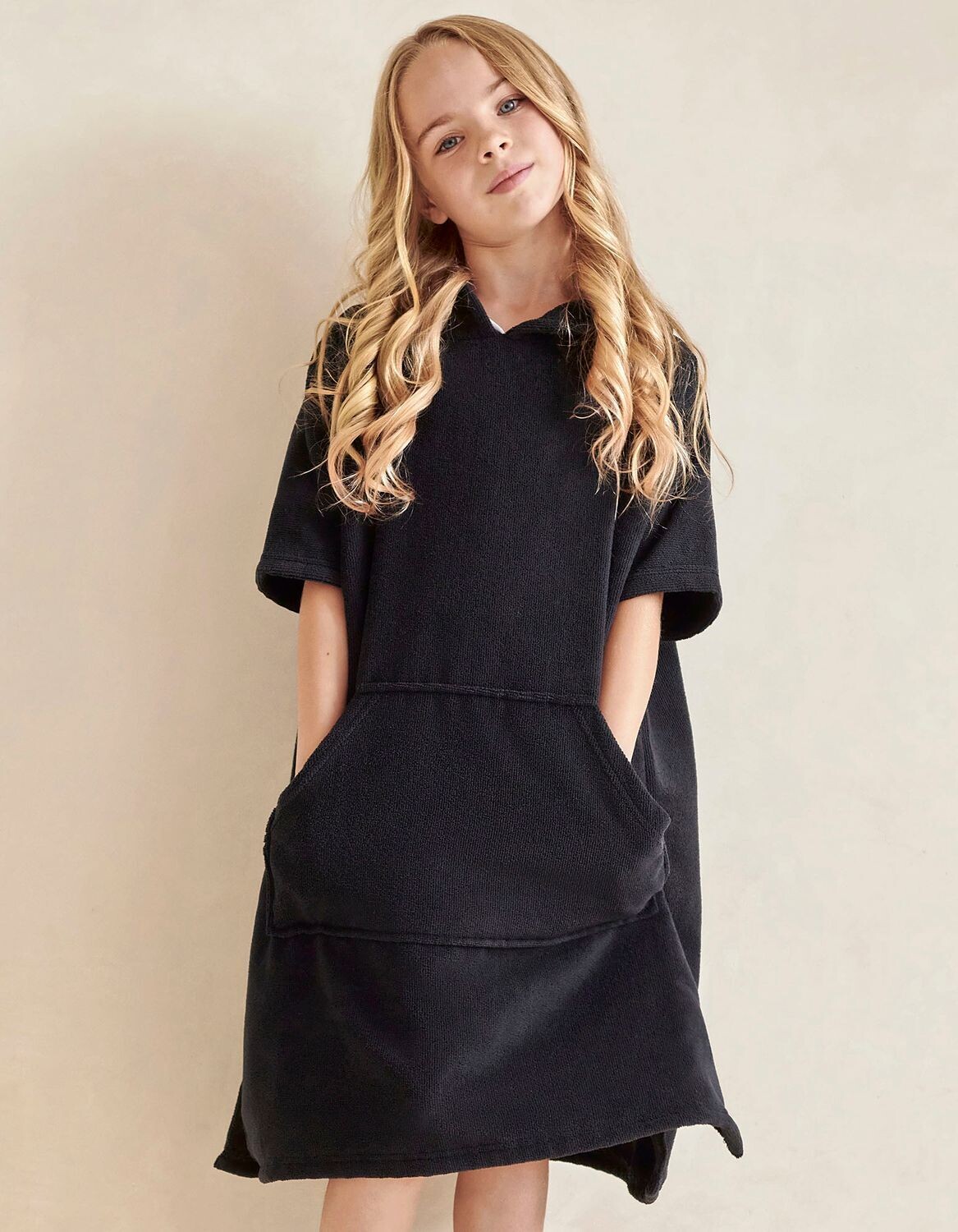 Kids' Towelling Poncho