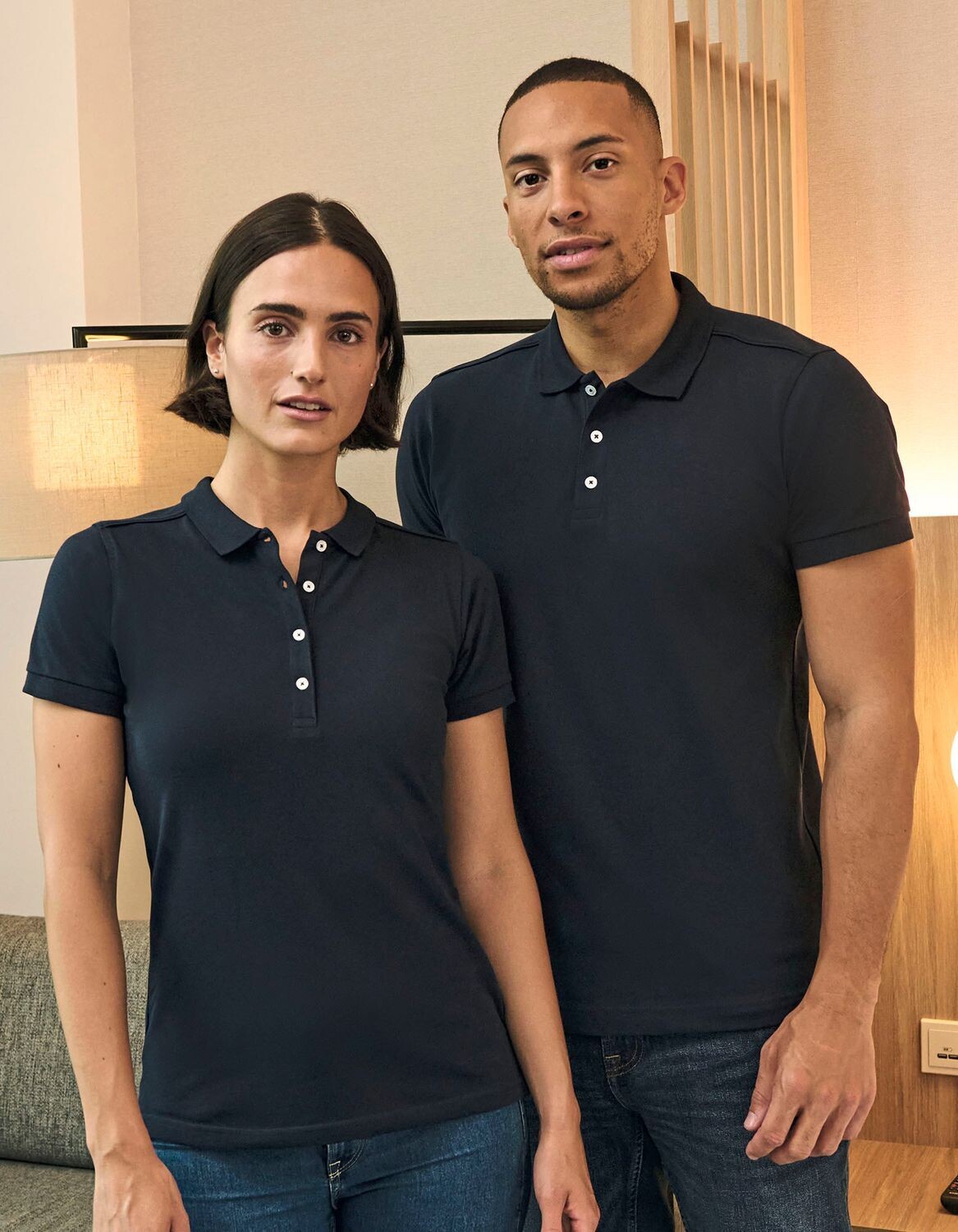Polo stretch da uomo aderente