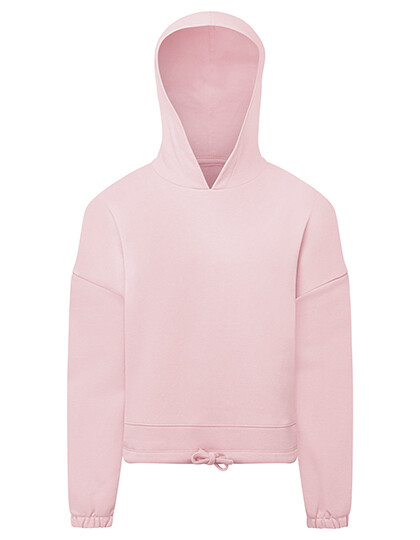 Felpa con cappuccio oversize corta per bambini in tessuto riciclato
