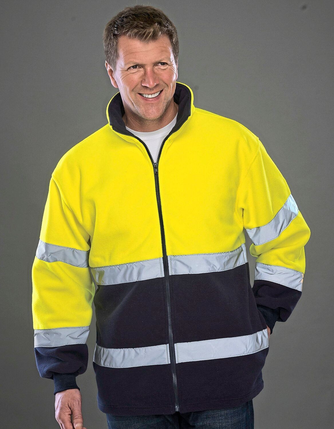 Giacca in pile Hi-Vis 2 Bands 2-Tone